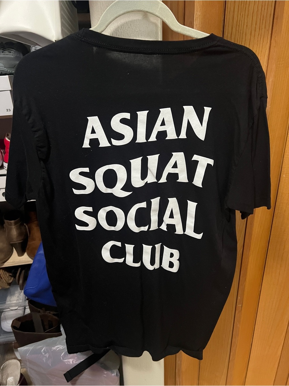 Asian Squat Social Club Black Graphic Tee